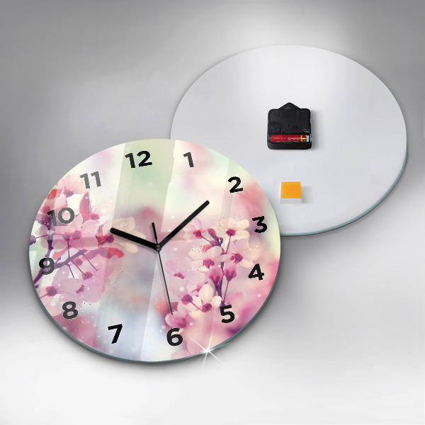 Orologio rotondo Fiori primaverili
