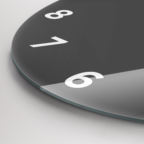 Orologio rotondo in vetro Colore grigio