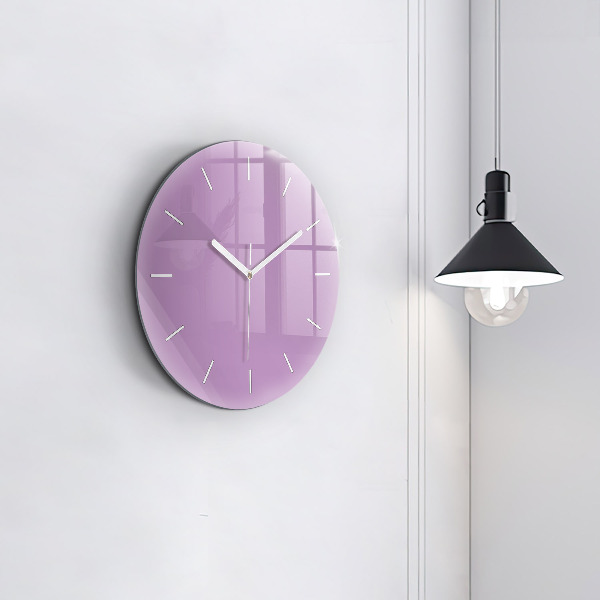 Orologio rotondo in vetro Lilla