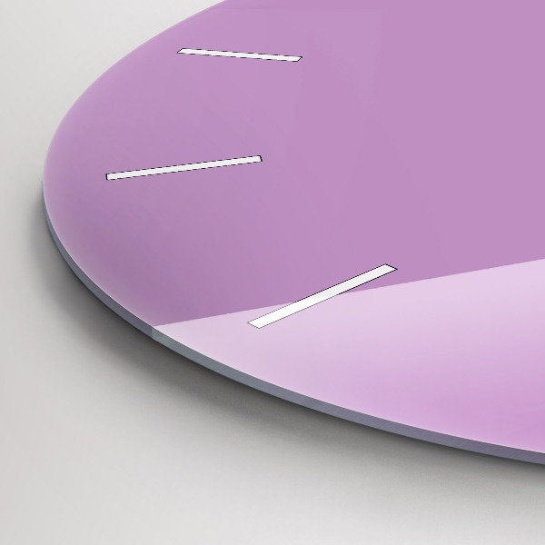 Orologio rotondo in vetro Lilla