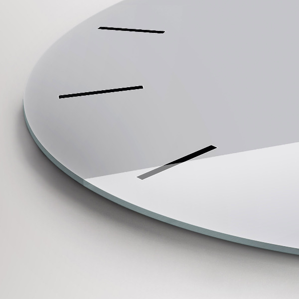 Orologio rotondo in vetro Grigio chiaro