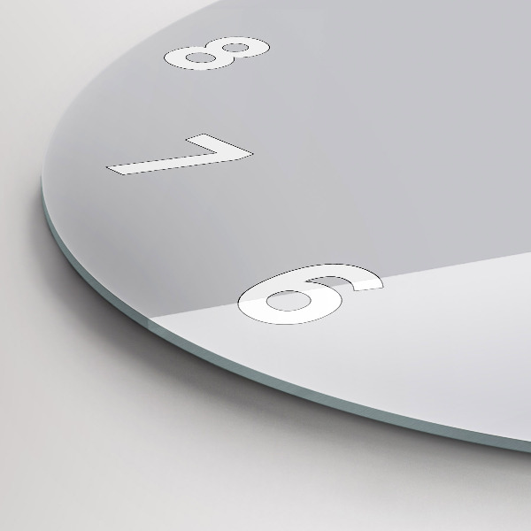 Orologio rotondo in vetro Grigio chiaro