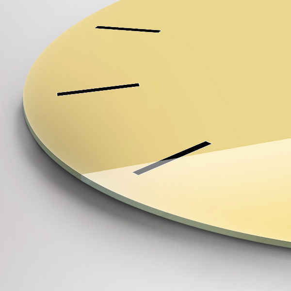 Orologio rotondo in vetro Cremoso