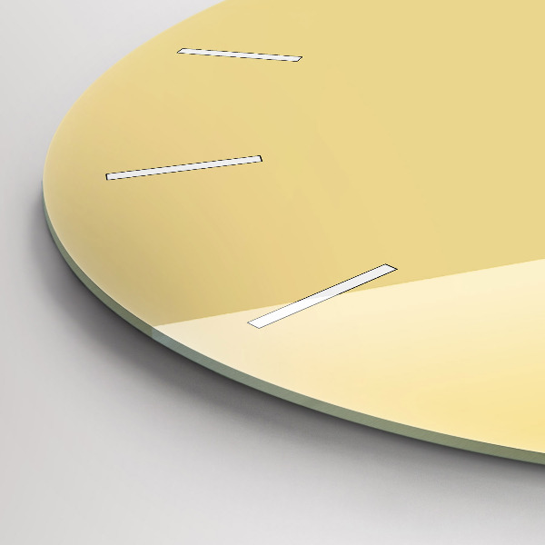 Orologio rotondo in vetro Cremoso