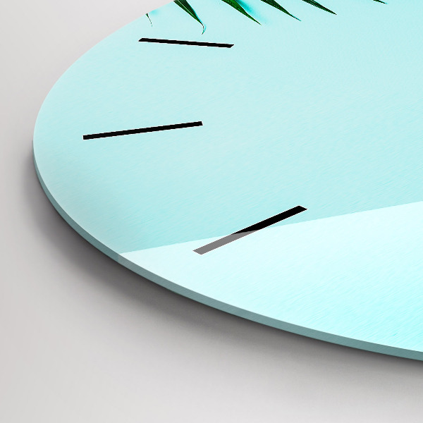 Orologio rotondo Palme verdi