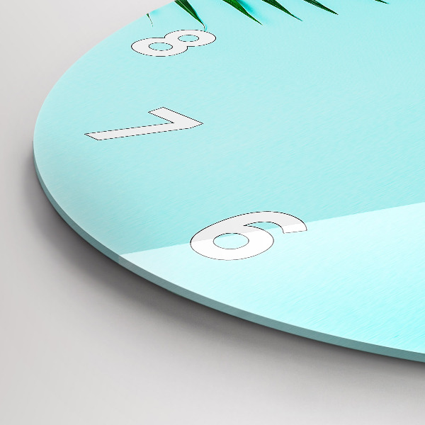 Orologio rotondo Palme verdi