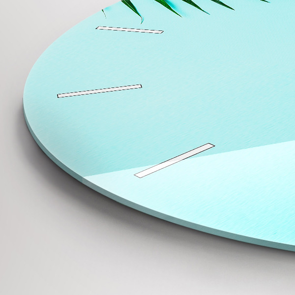 Orologio rotondo Palme verdi