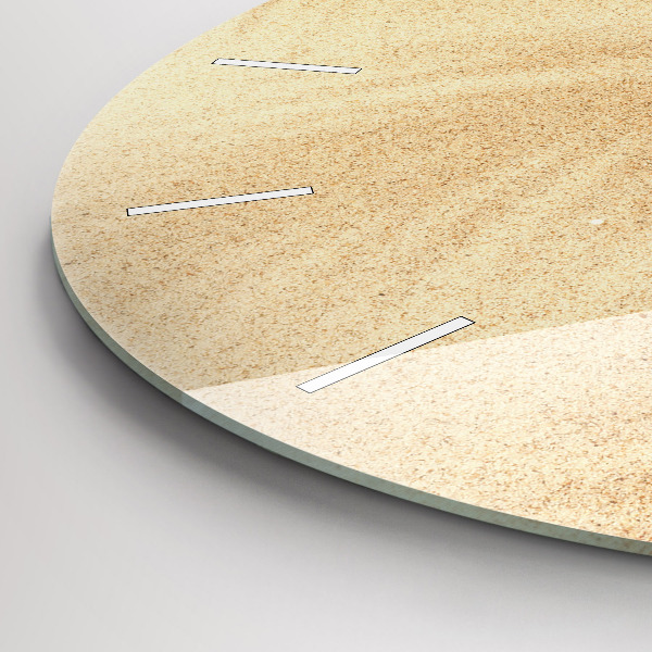 Orologio rotondo in vetro Astrazione dorata