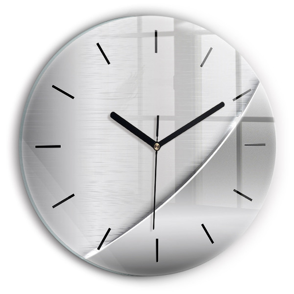 Orologio rotondo in vetro Modello argento