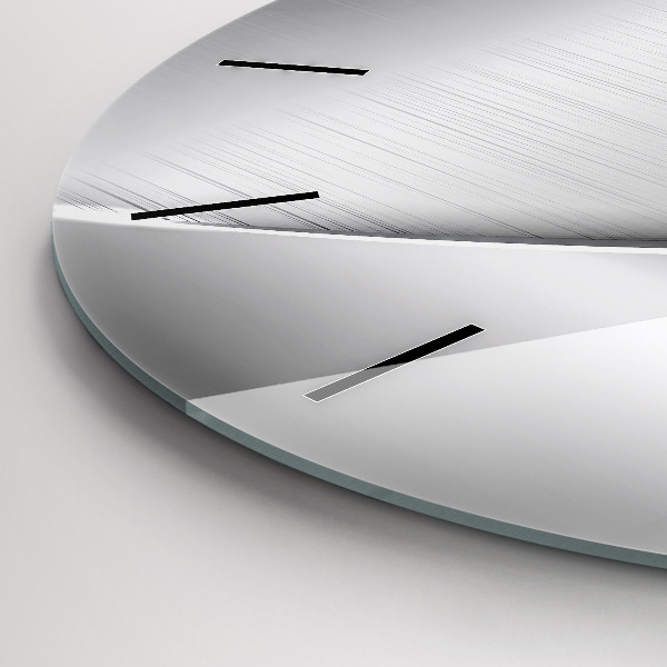 Orologio rotondo in vetro Modello argento