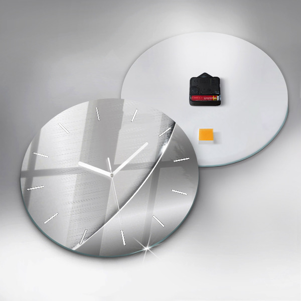 Orologio rotondo in vetro Modello argento