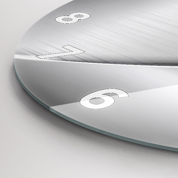 Orologio rotondo in vetro Modello argento