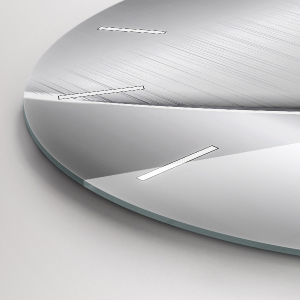 Orologio rotondo in vetro Modello argento