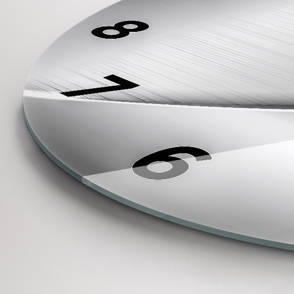 Orologio rotondo in vetro Modello argento