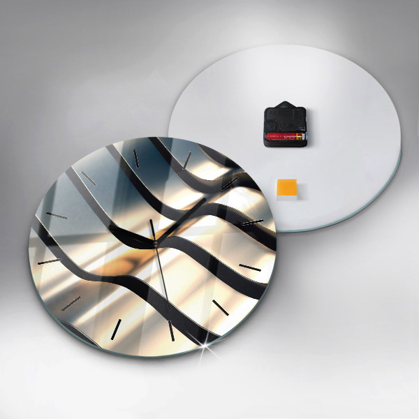 Orologio rotondo in vetro Modello argento