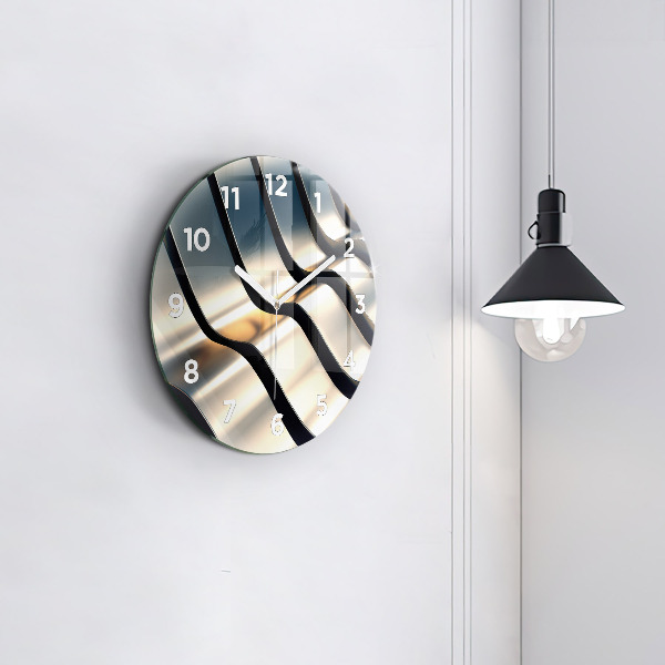 Orologio rotondo in vetro Modello argento