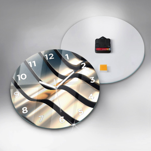 Orologio rotondo in vetro Modello argento