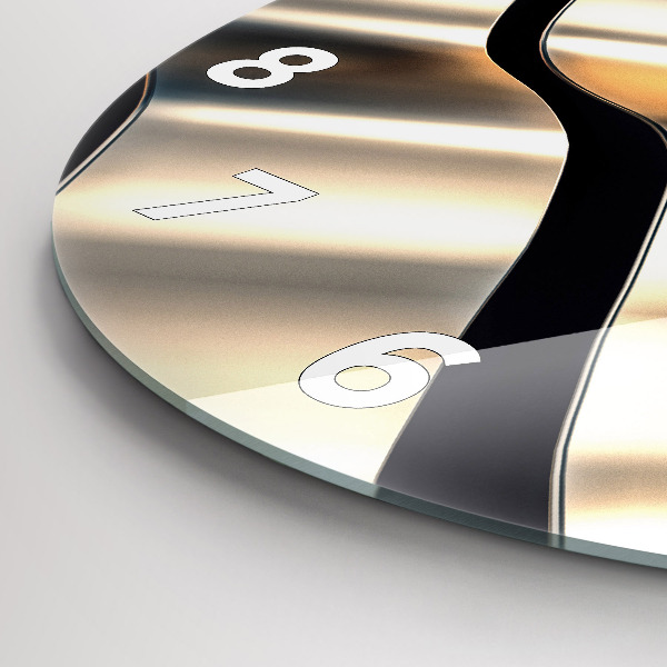 Orologio rotondo in vetro Modello argento