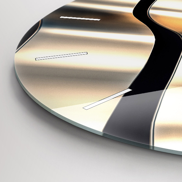 Orologio rotondo in vetro Modello argento