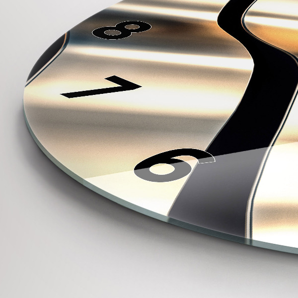 Orologio rotondo in vetro Modello argento