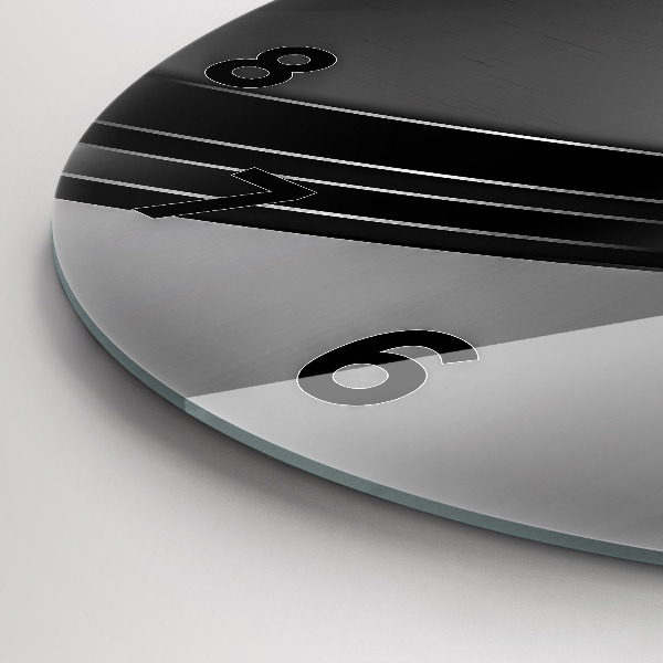 Orologio rotondo in vetro Linee d'argento