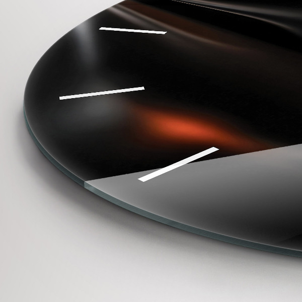 Orologio rotondo in vetro Astrazione