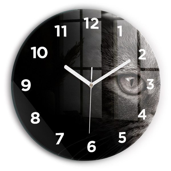 Orologio rotondo Cane e gatto Scottish Fold