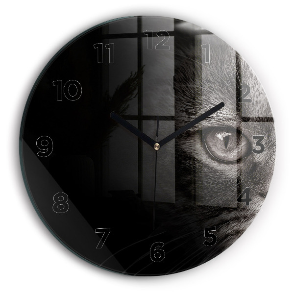Orologio rotondo Cane e gatto Scottish Fold