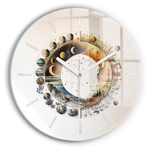 Orologio rotondo in vetro Orologio astronomico