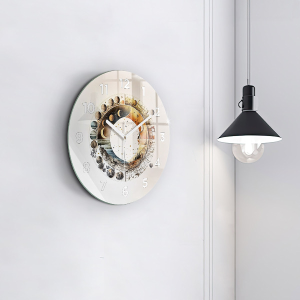 Orologio rotondo in vetro Orologio astronomico