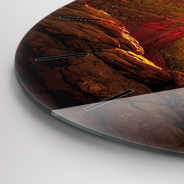 Orologio rotondo in vetro Grand Canyon dell'Arizona