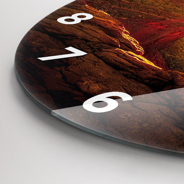 Orologio rotondo in vetro Grand Canyon dell'Arizona