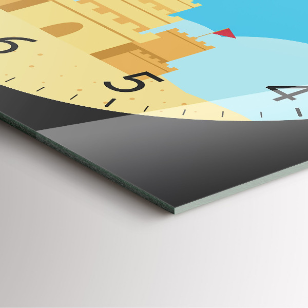 Orologio quadrato Castello di sabbia