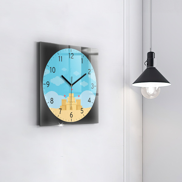 Orologio quadrato Castello di sabbia