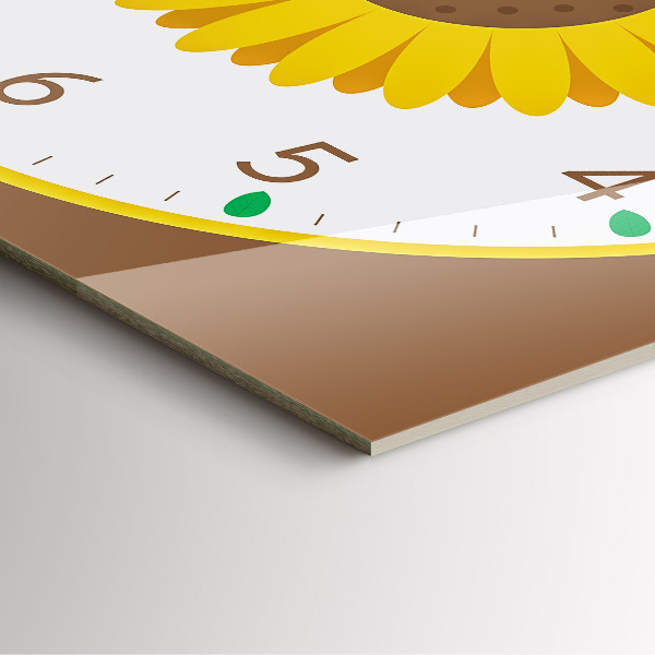 Orologio quadrato Fiore di girasole