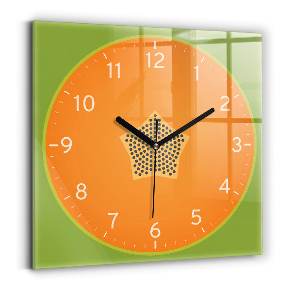 Orologio quadrato Frutto di papaya