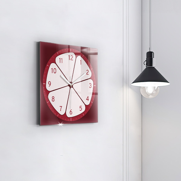 Orologio quadrato Frutta tagliata