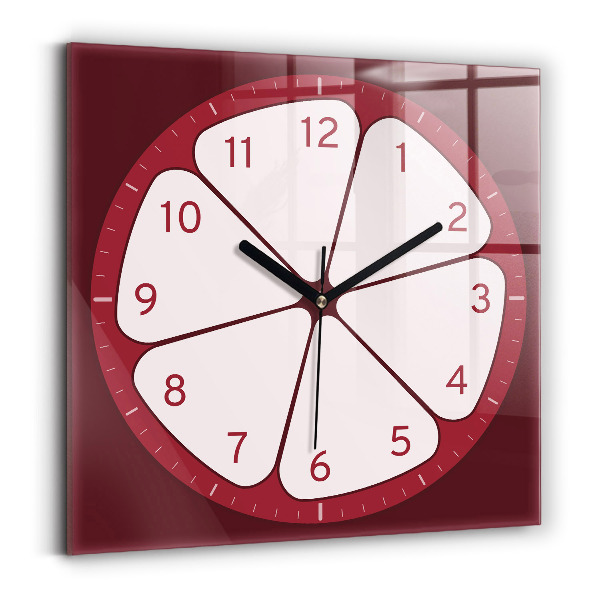 Orologio quadrato Frutta tagliata