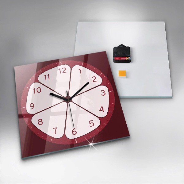 Orologio quadrato Frutta tagliata