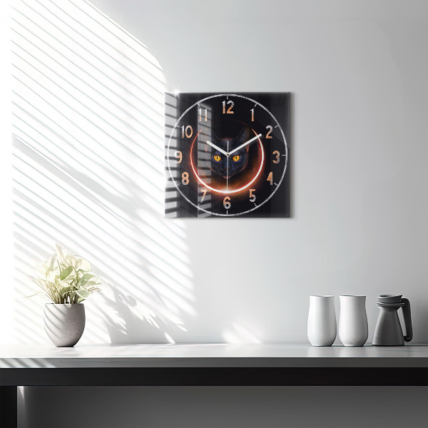 Orologio quadrato Gatto magico