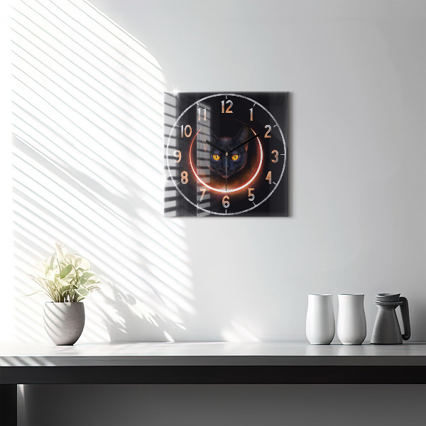 Orologio quadrato Gatto magico