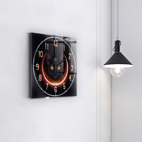 Orologio quadrato Gatto magico