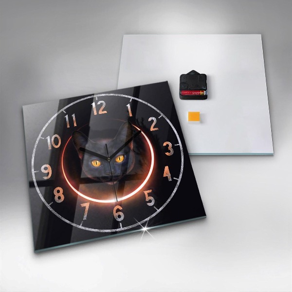 Orologio quadrato Gatto magico