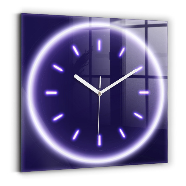 Orologio quadrato Linee al neon