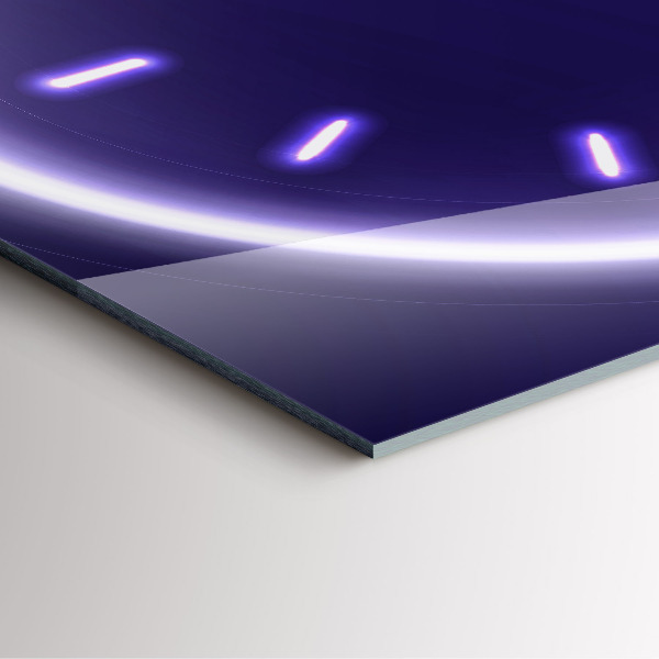 Orologio quadrato Linee al neon