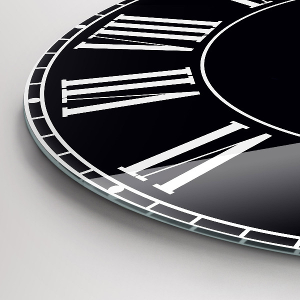 Orologio rotondo Numeri romani neri
