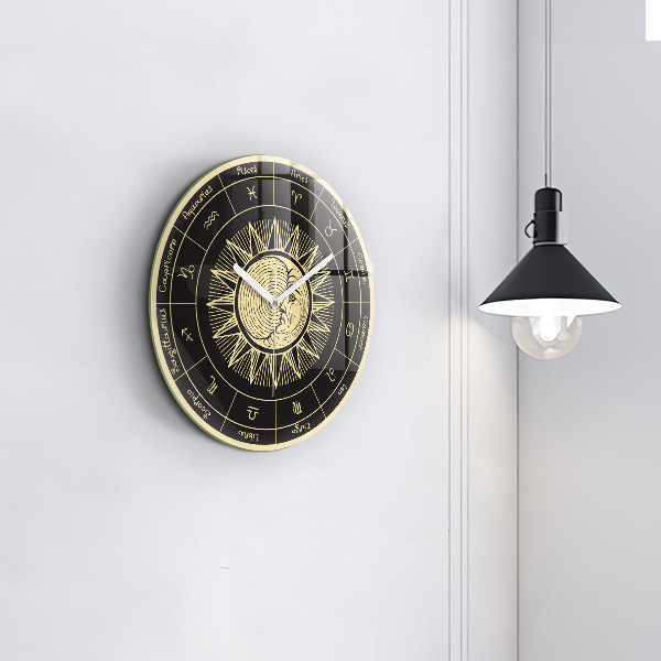 Orologio rotondo Zodiaco e Sole