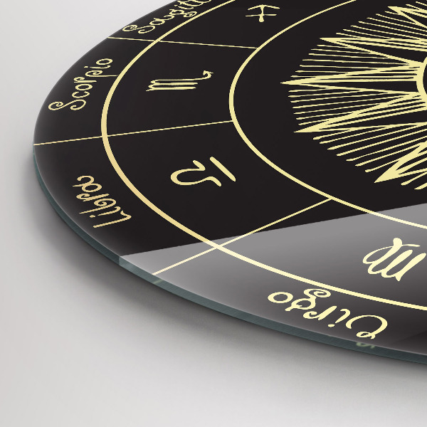 Orologio rotondo Zodiaco e Sole