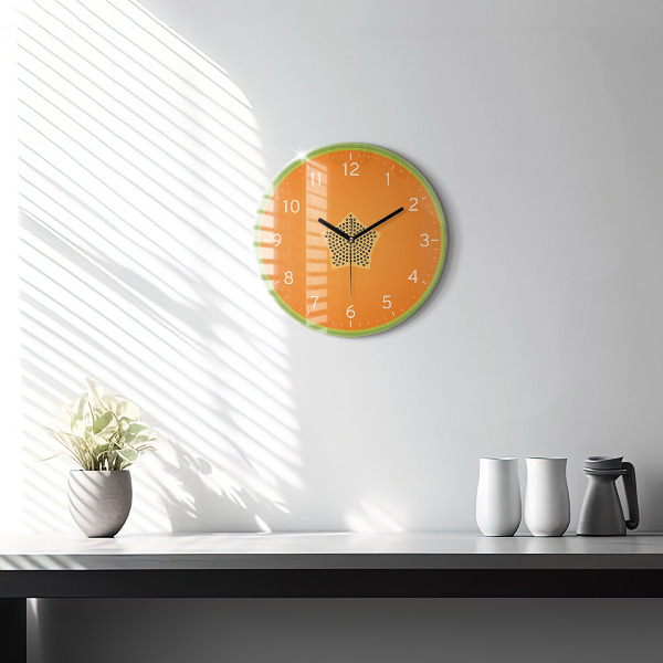 Orologio rotondo Frutto di papaya