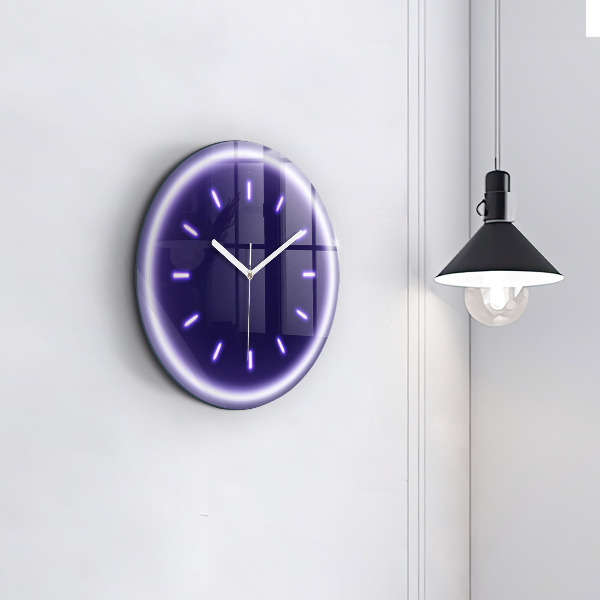 Orologio rotondo Linee al neon